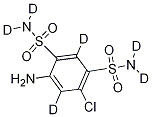 4-아미노-6-클로로-1,3-벤젠디술폰아미드-d6(단종) 구조식 이미지