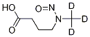 N-니트로소-N-(메틸-D3)-4-아미노부티르산 구조식 이미지