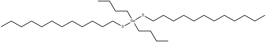 DI-N-BUTYLBIS(DODECYLTHIO)TIN Structure