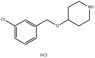 4-[(3-CHLOROBENZYL)OXY]PIPERIDINE HYDROCHLORIDE 구조식 이미지