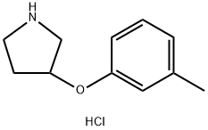 3-(3-METHYLPHENOXY)PYRROLIDINE HYDROCHLORIDE 구조식 이미지