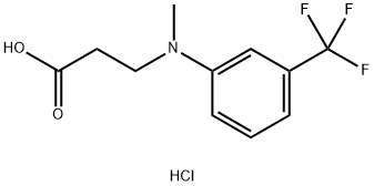 3-[Methyl-(3-trifluoromethyl-phenyl)-amino]-propionic acid hydrochloride Structure