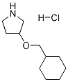 3-(CYCLOHEXYLMETHOXY)PYRROLIDINE HYDROCHLORIDE 구조식 이미지