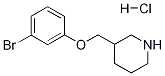 3-[(3-BROMOPHENOXY)METHYL]PIPERIDINEHYDROCHLORIDE Structure
