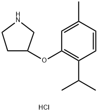 3-(2-ISOPROPYL-5-METHYLPHENOXY)PYRROLIDINEHYDROCHLORIDE Structure