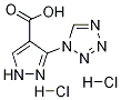 3-Tetrazol-1-yl-1H-pyrazole-4-carboxylic aciddihydrochloride 구조식 이미지