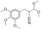 3,4,5-TRIMETHOXY-D9-2'-CYANO-DI-HYDROCINNAMALDEHYDE DIMETHYLACETAL 구조식 이미지