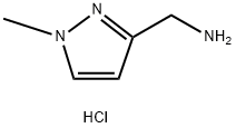 (1-메틸-1H-피라졸-3-일)메틸라민 구조식 이미지