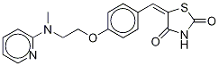 5-[4-[2-((Methyl-d3)pyridin-2-ylamino)ethoxy]benzylidene]thiazolidine-2,4-dione 구조식 이미지