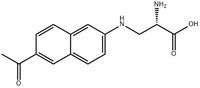 3-[(6-Acetyl-2-naphthalenyl)aMino]alanine 구조식 이미지