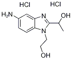 1-[5-Amino-1-(2-hydroxy-ethyl)-1H-benzoimidazol-2-yl]-ethanol dihydrochloride Structure