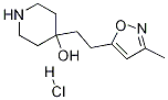 4-[2-(3-Methyl-1,2-oxazol-5-yl)ethyl]piperidin-4-
ol hydrochloride Structure