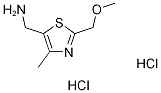 [2-(methoxymethyl)-4-methyl-1,3-thiazol-5-yl]methylamine dihydrochloride 구조식 이미지