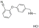 2-{4-[(methylamino)methyl]phenoxy}benzonitrile hydrochloride Structure