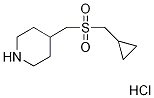 피페리딘,4-[[(시클로프로필메틸)술포닐]메틸]-,염산염(1:1) 구조식 이미지