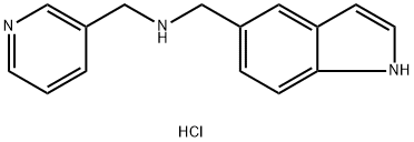 N-(1H-indol-5-ylmethyl)-N-(pyridin-3-ylmethyl)amine dihydrochloride 구조식 이미지