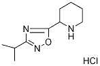 2-(3-isopropyl-1,2,4-oxadiazol-5-yl)piperidine hydrochloride Structure