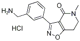 3-(3-Aminomethyl-phenyl)-5-methyl-6,7-dihydro-5H-isoxazolo[4,5-c]pyridin-4-one hydrochloride Structure