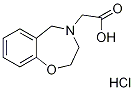 2,3-dihydro-1,4-benzoxazepin-4(5H)-ylacetic acid hydrochloride Structure