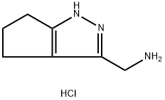 (1,4,5,6-tetrahydrocyclopenta[c]pyrazol-3-ylmethyl)amine hydrochloride 구조식 이미지