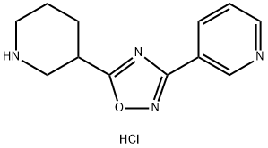 5-(Piperidin-3-yl)-3-(pyridin-3-yl)-1,2,4-oxadiazole hydrochloride 구조식 이미지