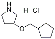 3-(CYCLOPENTYLMETHOXY)PYRROLIDINE HYDROCHLORIDE Structure