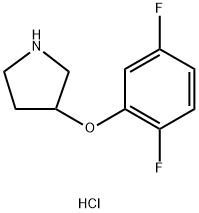 3-(2,5-DIFLUOROPHENOXY)PYRROLIDINE HYDROCHLORIDE 구조식 이미지