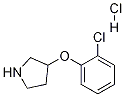 3-(2-클로로페녹시)피롤리딘염화물 구조식 이미지