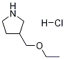 3-(ETHOXYMETHYL)PYRROLIDINE HYDROCHLORIDE Structure