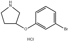 3-(3-BROMOPHENOXY)PYRROLIDINE HYDROCHLORIDE Structure