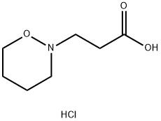 3-(1,2-oxazinan-2-yl)propanoic acid hydrochloride 구조식 이미지
