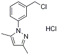 1-[3-(클로로메틸)페닐]-3,5-디메틸-1H-피라졸염산염 구조식 이미지