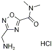 3-(아미노메틸)-N,N-디메틸-1,2,4-옥사디아졸-5-카르복스아미드염산염 구조식 이미지
