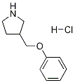 3-(PHENOXYMETHYL)PYRROLIDINE HYDROCHLORIDE 구조식 이미지