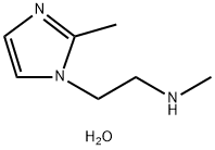 Methyl-[2-(2-methyl-imidazol-1-yl)-ethyl]-aminedihydrate 구조식 이미지