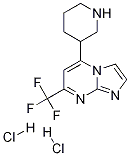 5-피페리딘-3-일-7-트리플루오로메틸-이미다조[1,2-a]-피리미딘디히드로클로라이드 구조식 이미지