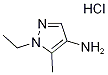 1-Ethyl-5-methyl-4-aminopyrazole hydrochloride Structure