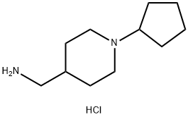 C-(1-Cyclopentyl-piperidin-4-yl)-methylaminedihydrochloride 구조식 이미지