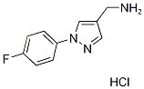 1-(4-플루오로페닐)-1H-피라졸-4-일메틸아민염산염 구조식 이미지