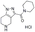 1-methyl-3-(piperidin-1-ylcarbonyl)-4,5,6,7-tetrahydro-1H-pyrazolo[4,3-c]pyridine hydrochloride Structure