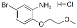 5-BROMO-2-(2-METHOXYETHOXY)ANILINE HYDROCHLORIDE 구조식 이미지