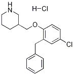 2-BENZYL-4-CHLOROPHENYL 3-PIPERIDINYLMETHYL ETHERHYDROCHLORIDE Structure