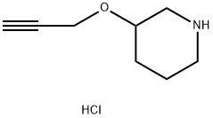 3-(2-Propynyloxy)piperidine hydrochloride Structure