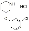 3-(3-Chlorophenoxy)piperidine hydrochloride Structure