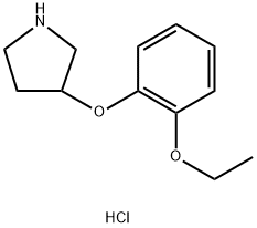 3-(2-ETHOXYPHENOXY)PYRROLIDINE HYDROCHLORIDE Structure