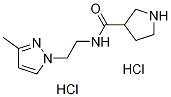 Pyrrolidine-3-carboxylic acid [2-(3-methyl-pyrazol-1-yl)-ethyl]-amide dihydrochloride Structure