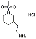 2-[1-(methylsulfonyl)piperidin-3-yl]ethanamine hydrochloride 구조식 이미지