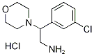 2-(3-Chloro-phenyl)-2-morpholin-4-yl-ethylaminehydrochloride 구조식 이미지