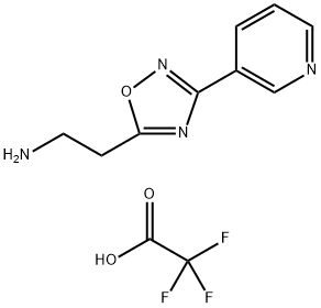 [2-(3-pyridin-3-yl-1,2,4-oxadiazol-5-yl)ethyl]amine trifluoroacetate 구조식 이미지