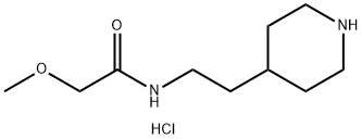 2-Methoxy-N-(2-piperidin-4-yl-ethyl)-acetamidehydrochloride 구조식 이미지